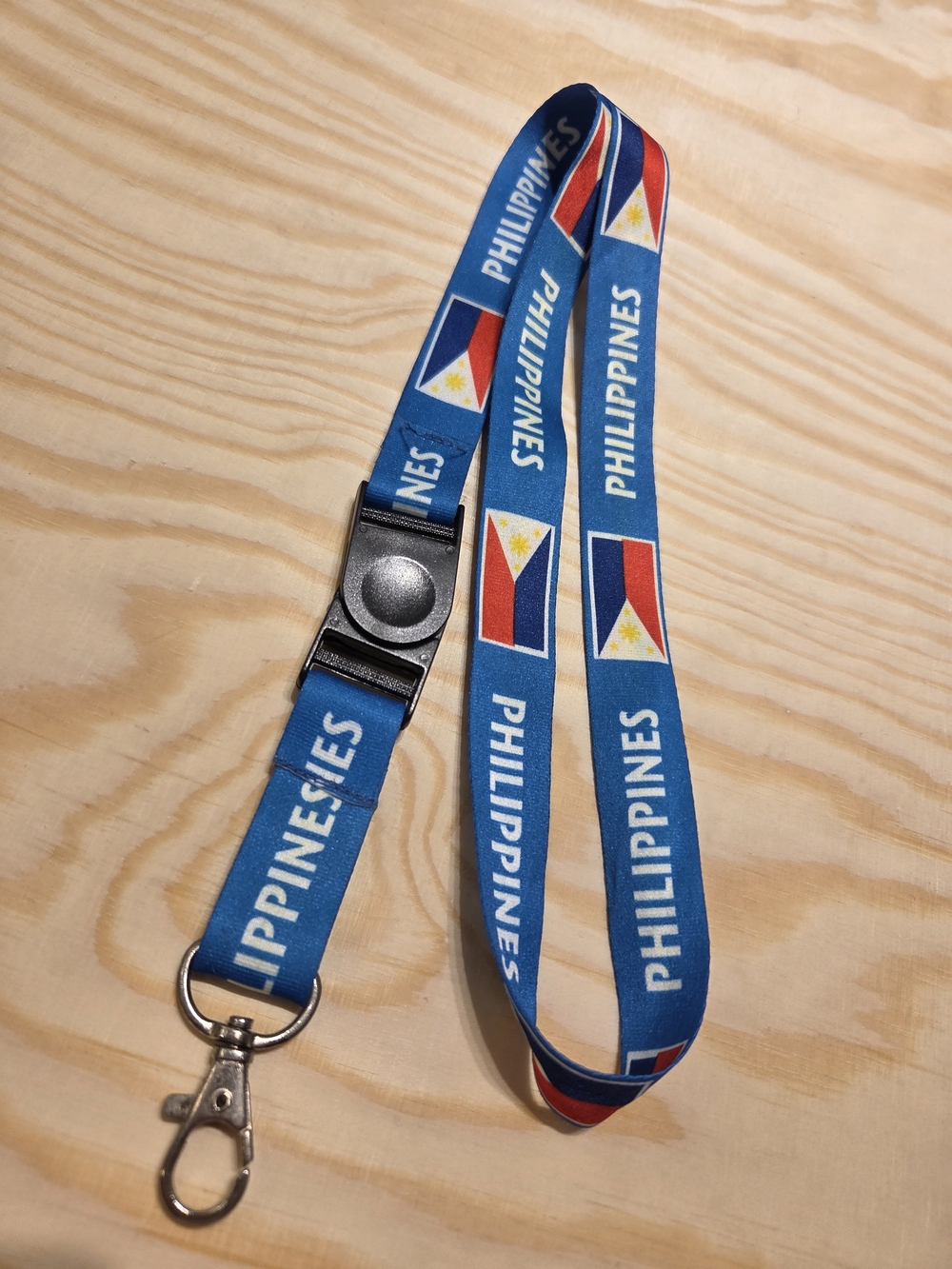 Philippines Blue Flag Lanyard with Swivel Hook